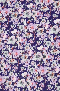 SWISS COTTON PRINTED-FLOWER DESIGN