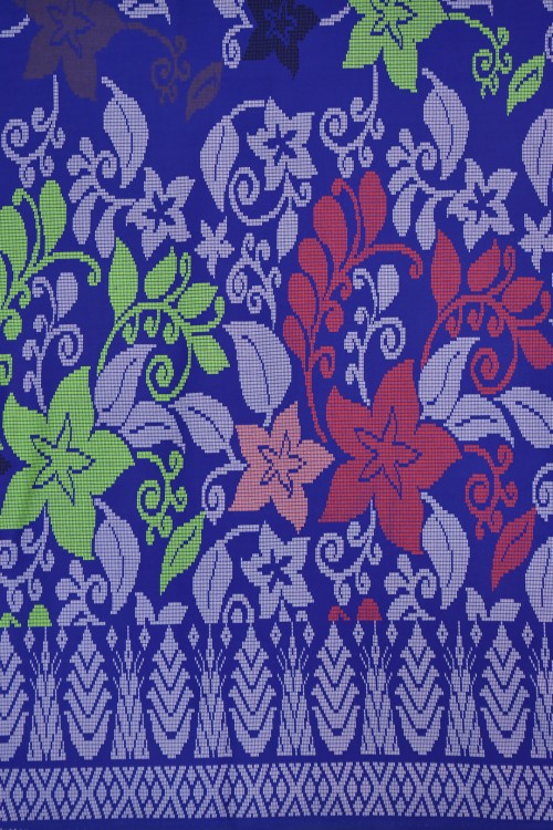 Swiss Cotton Silk Printed (Songket Design)