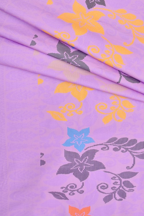 Swiss Cotton Silk Printed (Songket Design)