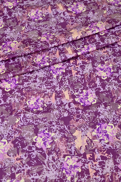 Swiss Cotton Silk Printed (Flower Design)