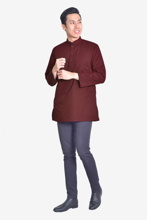 Kurta Idrees - Maroon