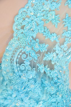 BORDER LACE BEADED