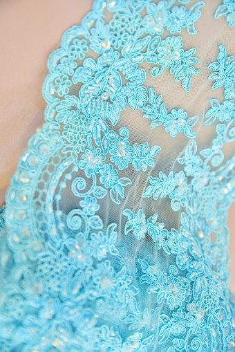 BORDER LACE BEADED