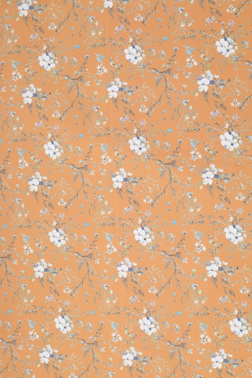 SWISS COTTON PRINTED-FLOWER DESIGN