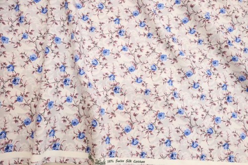 Swiss Cotton Silk Printed  (Flower Design)