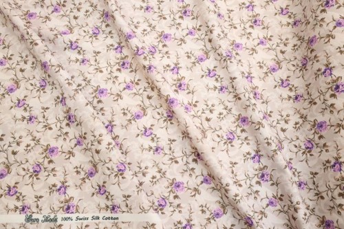 Swiss Cotton Silk Printed  (Flower Design)